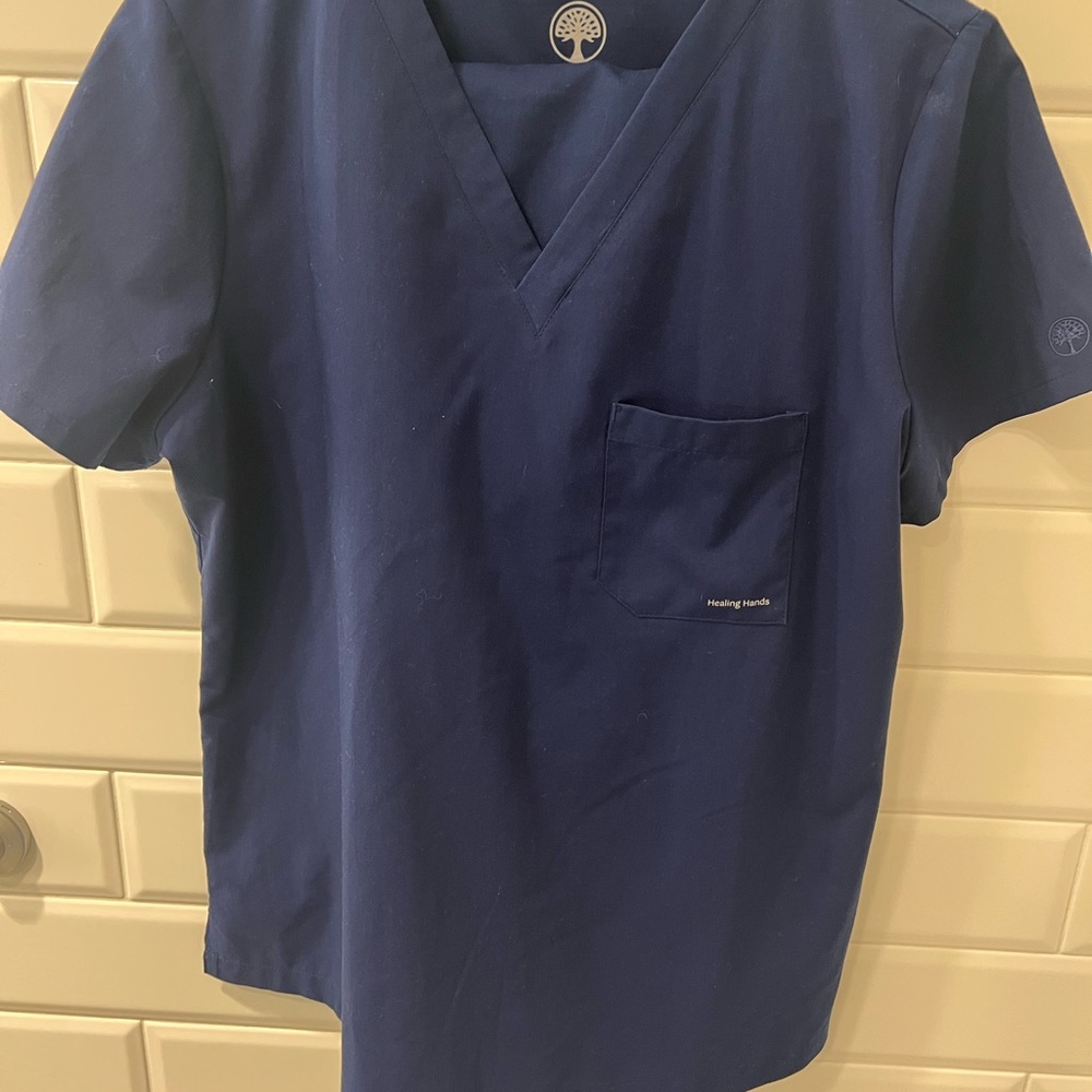 Healing Hands scrub top (large) and joggers (m)